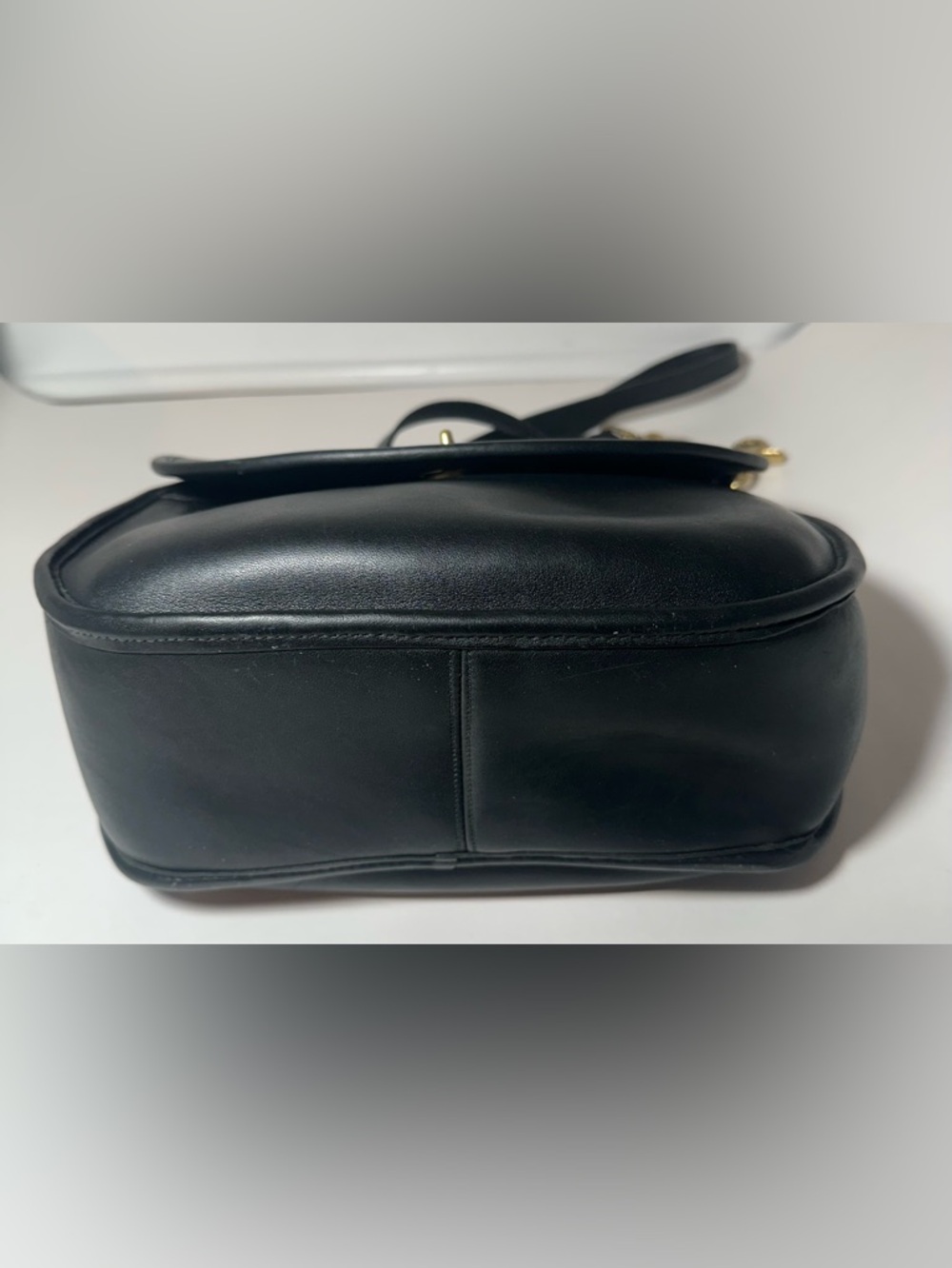 Vintage Coach large plaza bag- forest green (very dark) - Picture 5 of 11
